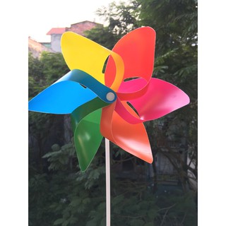 Chong chóng 6 cách sáu màu que cầm, Chong chóng cho bé chơi an toàn