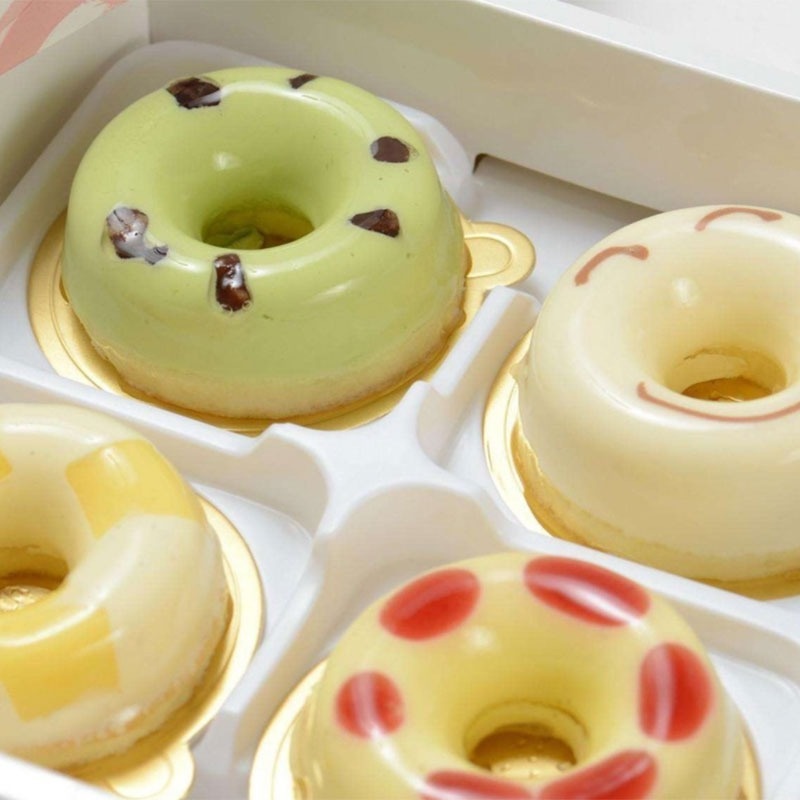 Khuôn Làm Bánh Donut 6 Ngăn Bằng Silicone Chịu Nhiệt Không Dính An Toàn