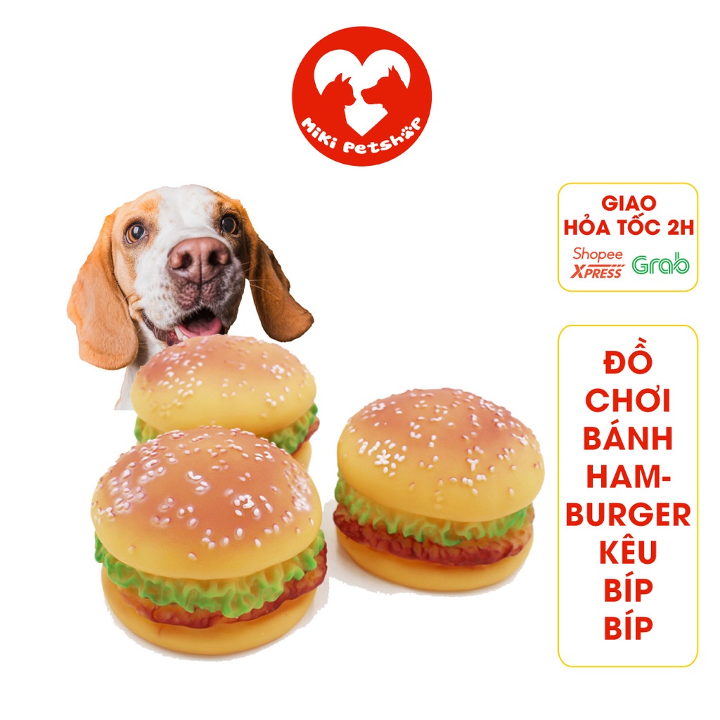 Đồ Chơi Bánh Hamburger Kêu Bíp Bíp - Miki Petshop