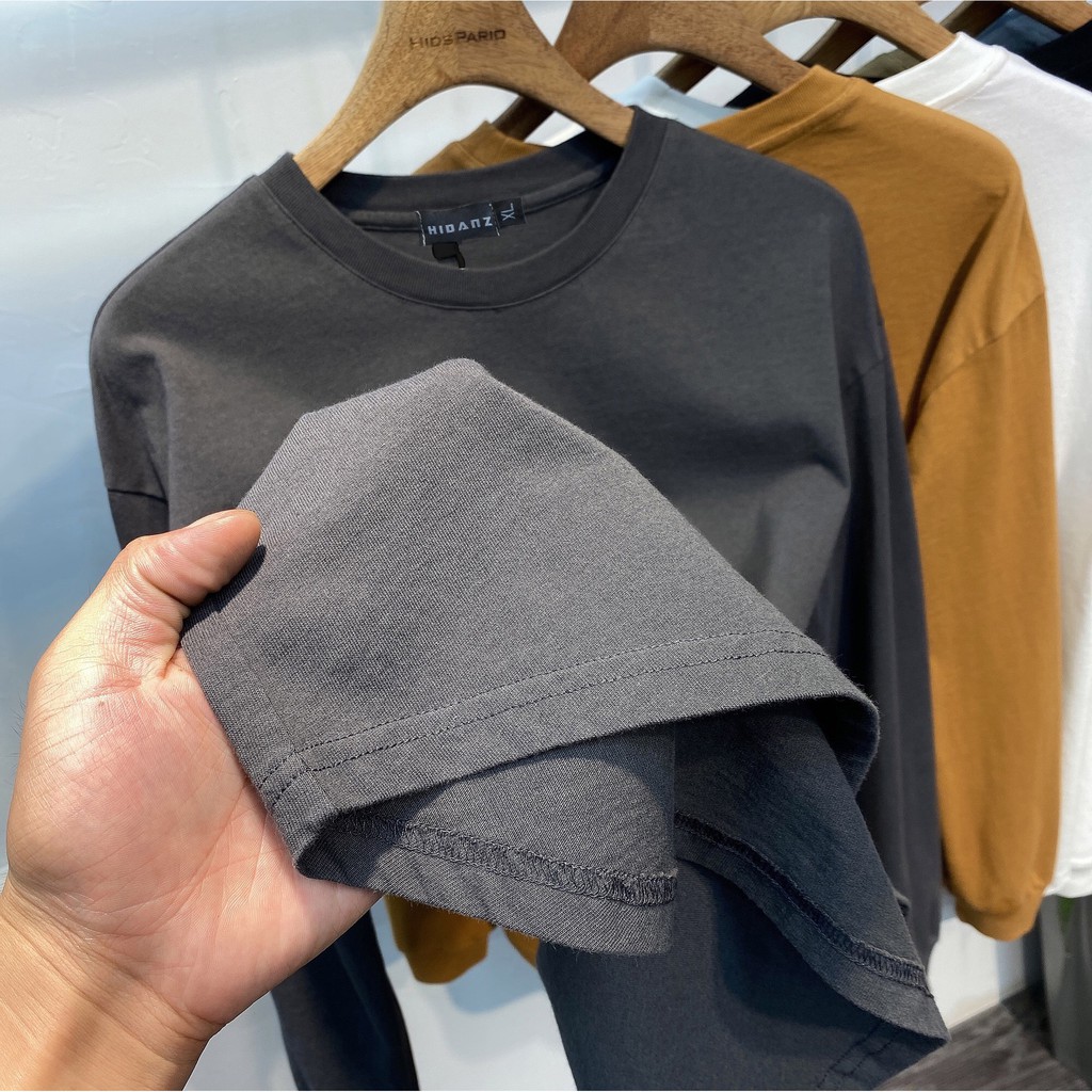 Áo Thun Tay Dài Sweater Vạt Bầu Chất Cotton Mềm Mại Thoáng Mát | BigBuy360 - bigbuy360.vn