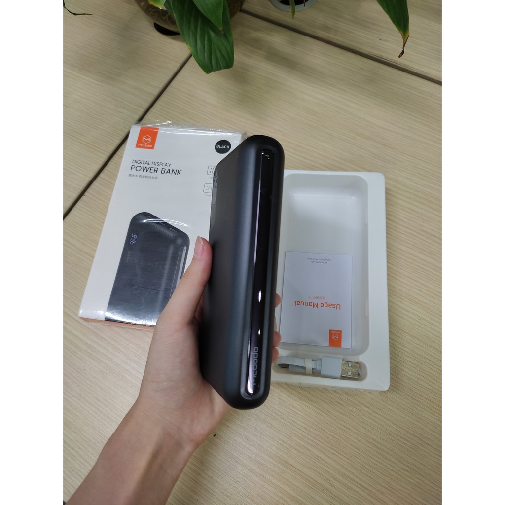 Sạc dự phòng Mcdodo 20000mah có đèn hiển thị Chính hãng