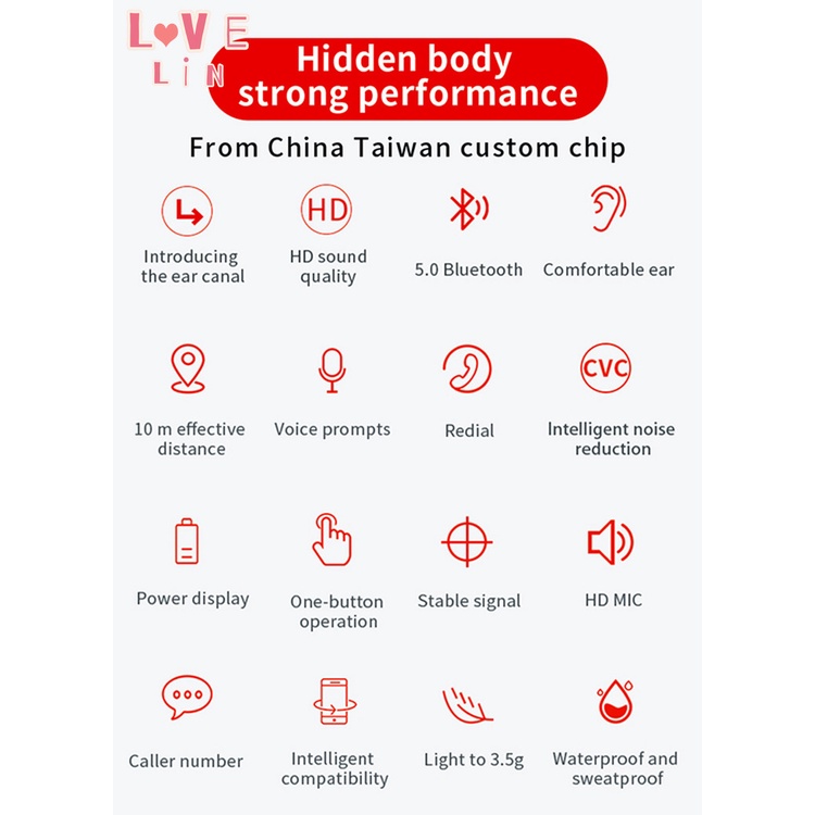 Tai Nghe Thể Thao Không Dây Bluetooth Cảm Ứng Tws Y30 Có Hộp Sạc