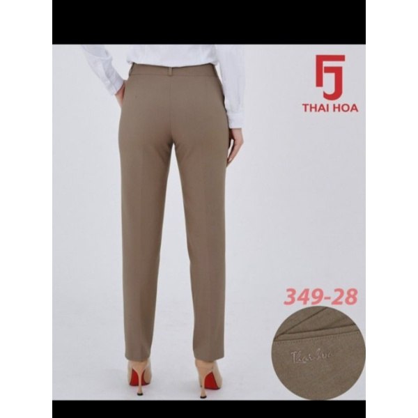 CÓ SẴN. Quần tây Thái Hòa mã 349 vải mịn co giãn fom ống đứng tôn dáng