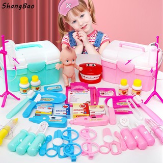 Girl toy simulation doctor 1 set 3 children 6 play house 7 year old princess injection baby birthday gift