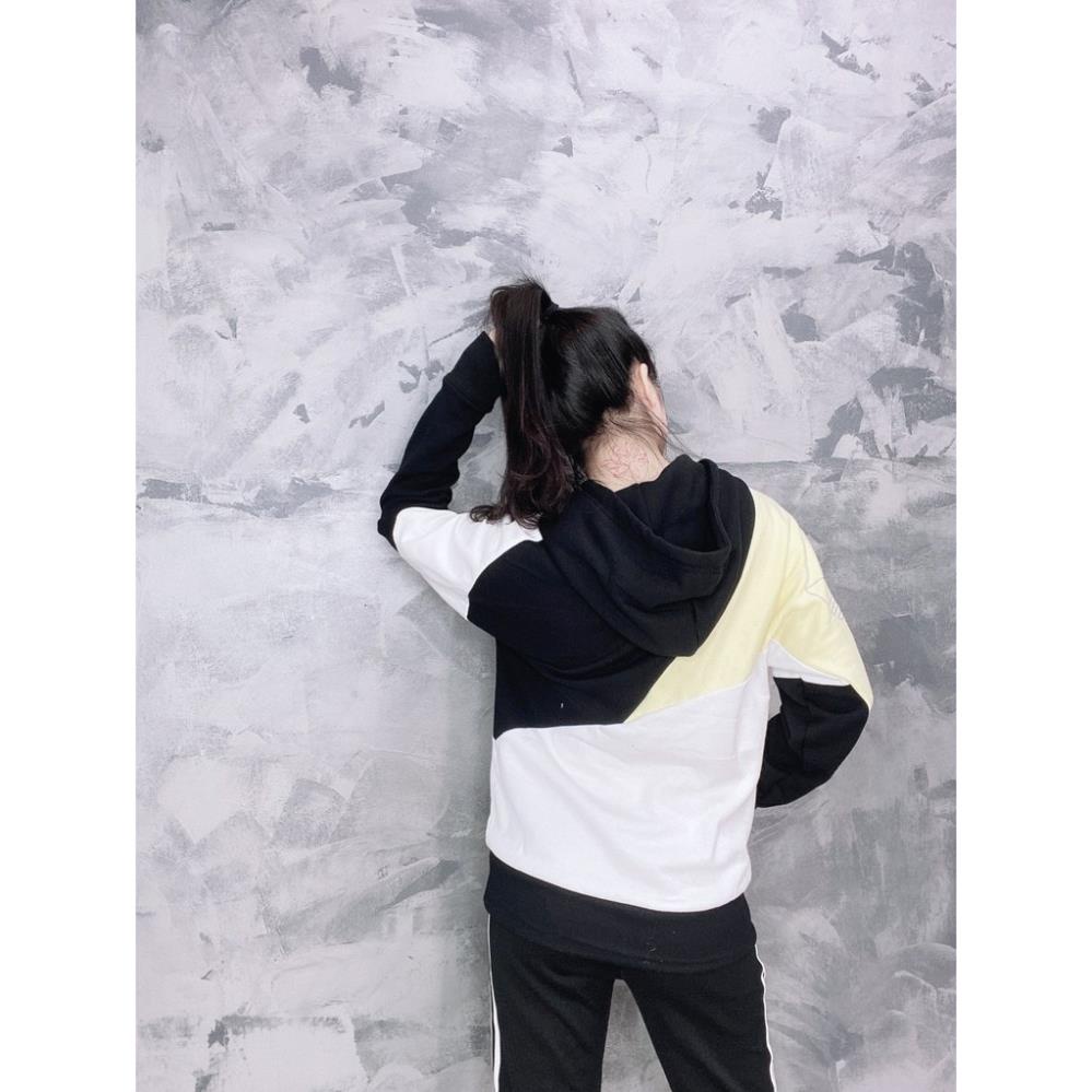 Áo Hoodie Unisex Colorblock Cá Tính, Phối Màu Độc Lạ