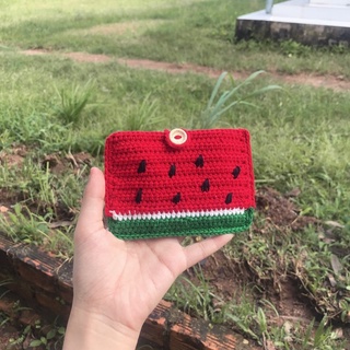 Ví len dưa hấu móc thủ công 🍉 Ảnh thật
