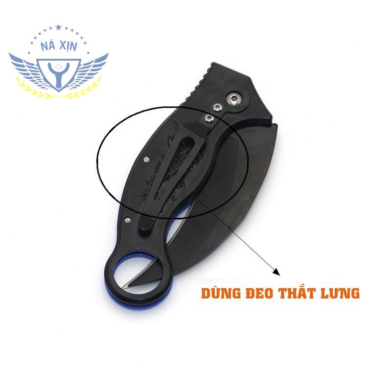 [Chốt sale] Dao Gấp Gọt Hoa Quả Karambit, Chống Gỉ Sét, Phụ kiện văn phòng phẩm, Dùng Đi Dã Ngoại Cực Tốt DP3