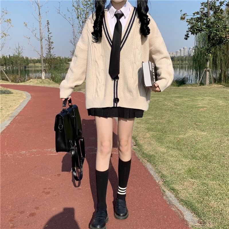 Áo Khoác Nữ, Áo Khoác Cadigan Chất Len Thừng Hàng QCCC | BigBuy360 - bigbuy360.vn