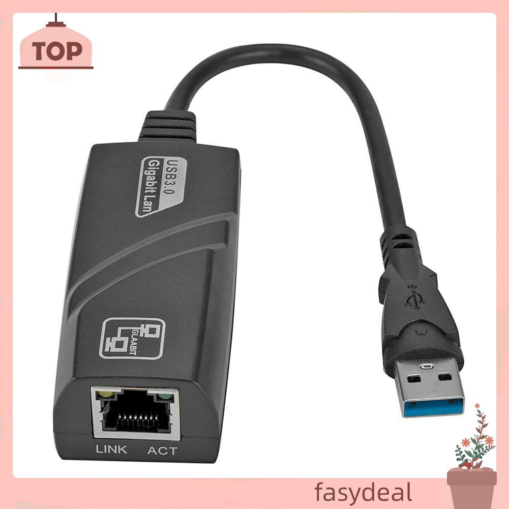 (Fas) Cáp Chuyển Đổi Mini Usb 3.0 Gigabit Ethernet Sang Rj45 Lan Network Card Cho Pc