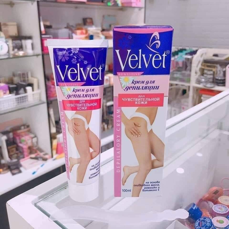 Kem tẩy lông Stella Velvet Depilatory làm mềm da và giảm lông 100ml