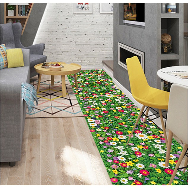 Decal trang trí Thảm Cỏ Hoa Cúc Dại sắc màu
