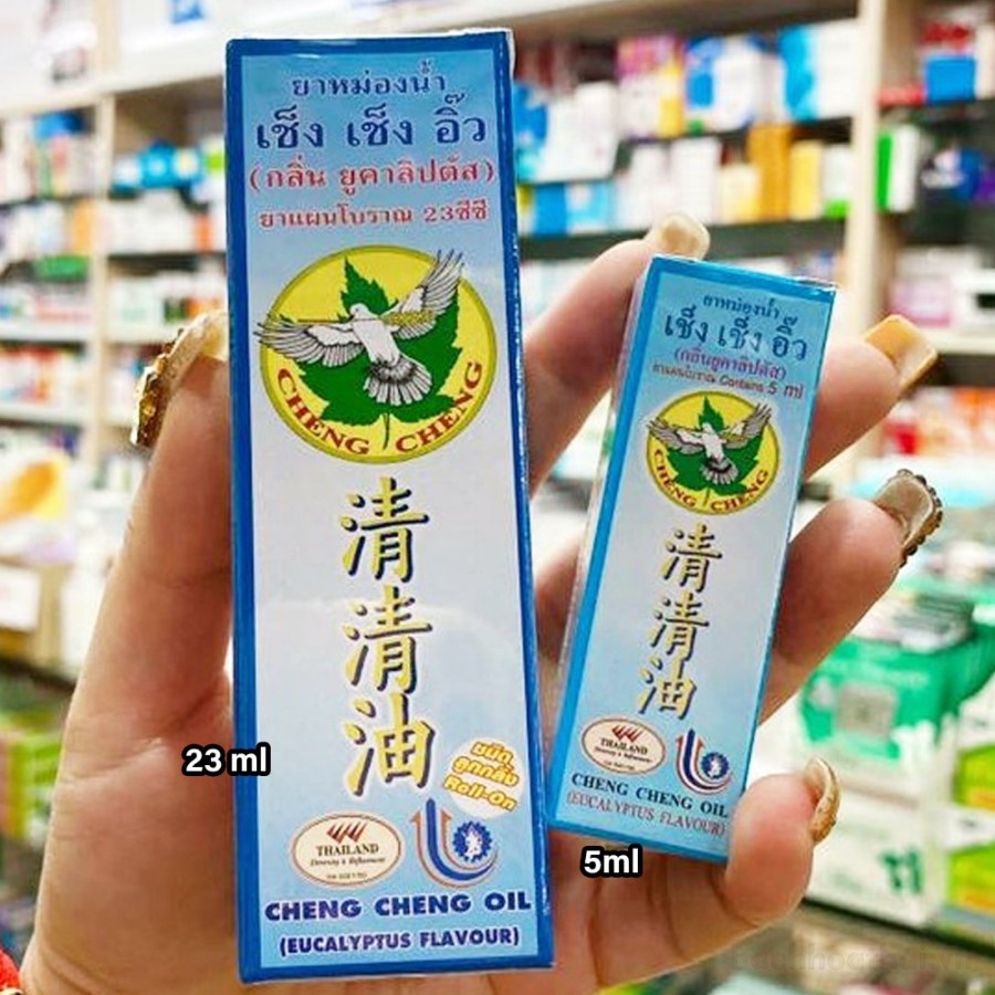 Dầu lăņ khuynh diệp Cheng Cheng Oil Eucalyptus Flavour Roll On Thailand