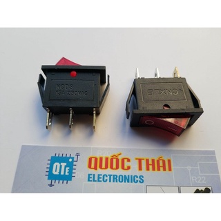 Combo 3 công tắc 3 chân có đèn (30x14mm)