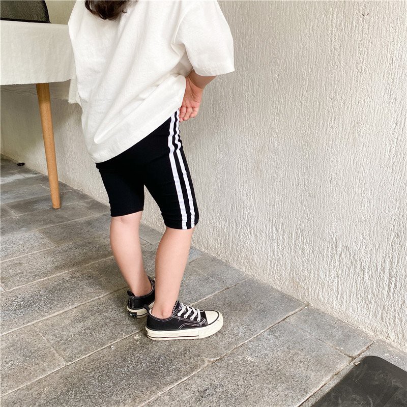 Quần legging lửng cho bé gái, legging đùi ngố thun cotton kẻ sọc mùa hè siêu mềm mại SEKA 2102.11.CS73