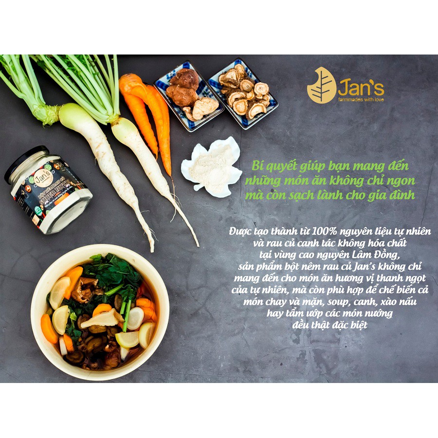 Bột Nêm Rau Củ Super Nutri 125gr - JAN'S