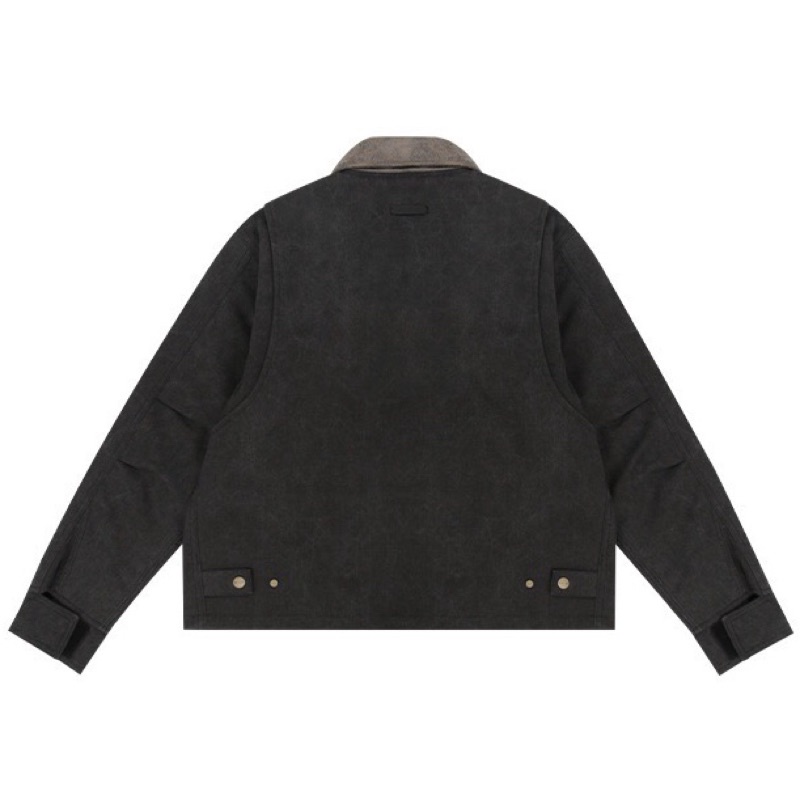 ⚡️⚡️Áo khoác FEAR OF GOD 7TH / Black Canvas Work Jacket - Jacket  FOG/ jacket essentials
