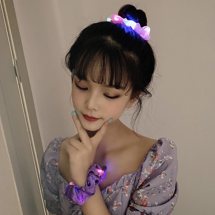 Dây buộc tóc có đèn LED phát sáng xinh xắn