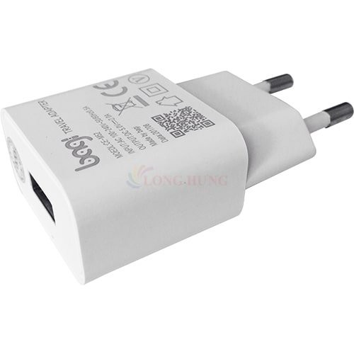 Cốc sạc Bagi 2A 1USB + Cáp USB Type-C 2.0 1.2m CB-C52 - Hàng chính hãng