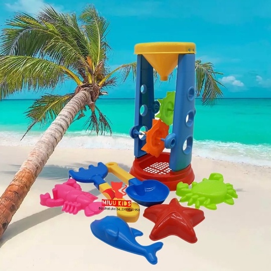 Guồng Quay Cát Kèm Dụng Cụ Xúc Cát Và Khuôn Cát  Động Vật Biển Hàng Việt Nam Cao Cấp