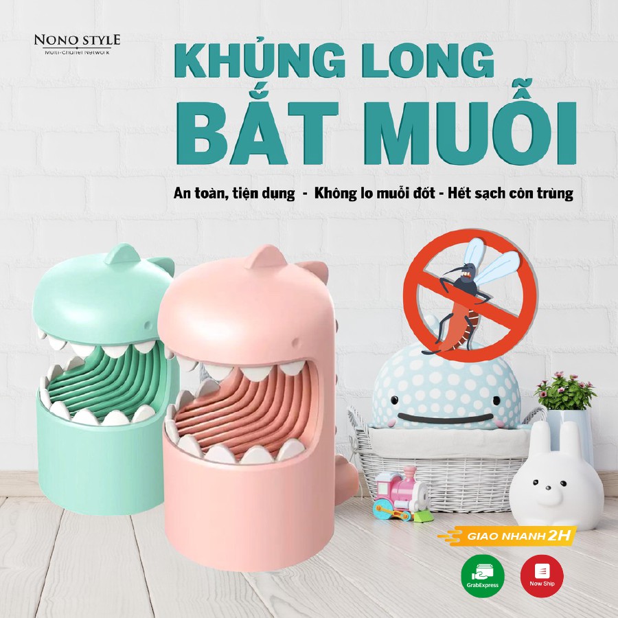 [BH 1 đổi 1] Khủng Long Diệt Muỗi - Máy Diệt Muỗi Và Côn Trùng - Bằng Đèn Sạc USB - An Toàn Nhỏ Gọn Tiện Lợi