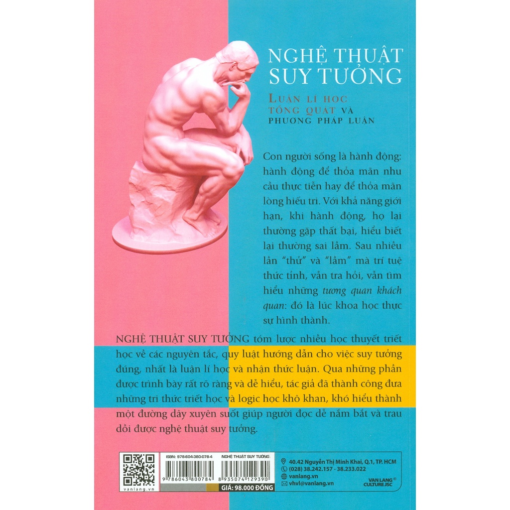 Sách Nghệ Thuật Suy Tưởng - Luận Lí Học Tổng Quát Và Phương Pháp Luận - VLG