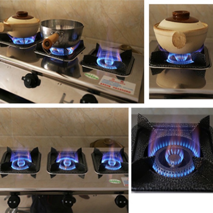 Bếp gas làm mỳ cay 4 cửa, bếp ga 4 họng ngang