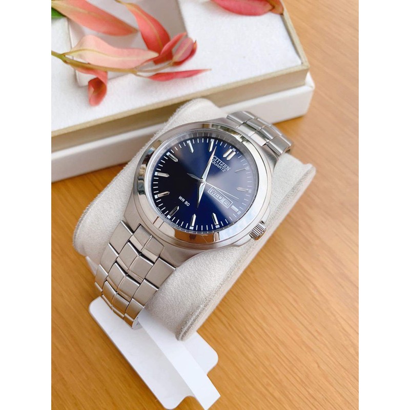 Đồng hồ nam Citizen BF0590-53L - máy Quartz - kính khoáng cứng - dây kim loại silver - size 41mm chính hãng