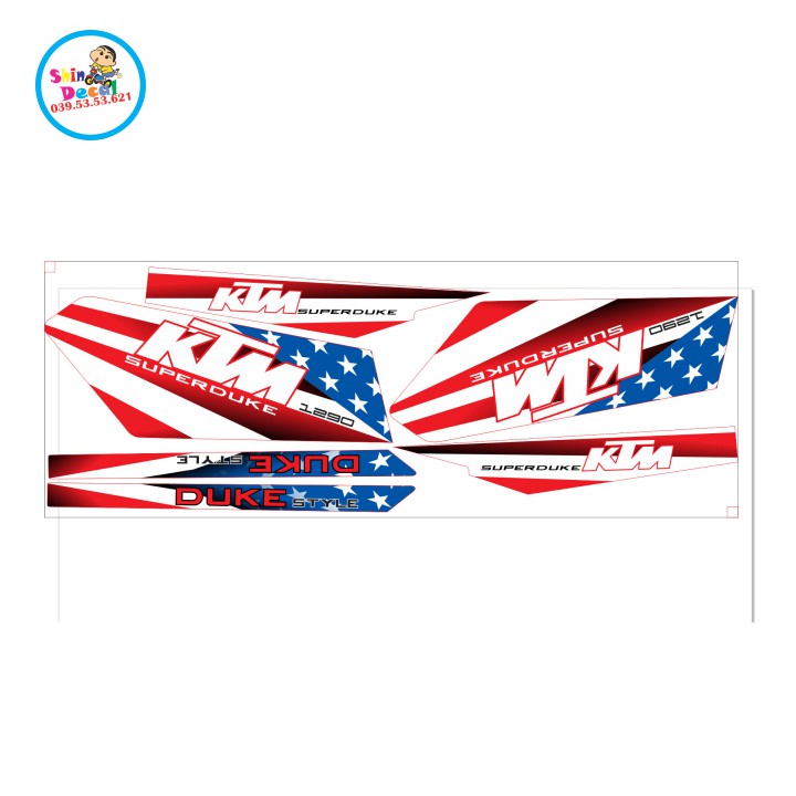 [SHIN DECAL] Tem xe DREAM KTM V6