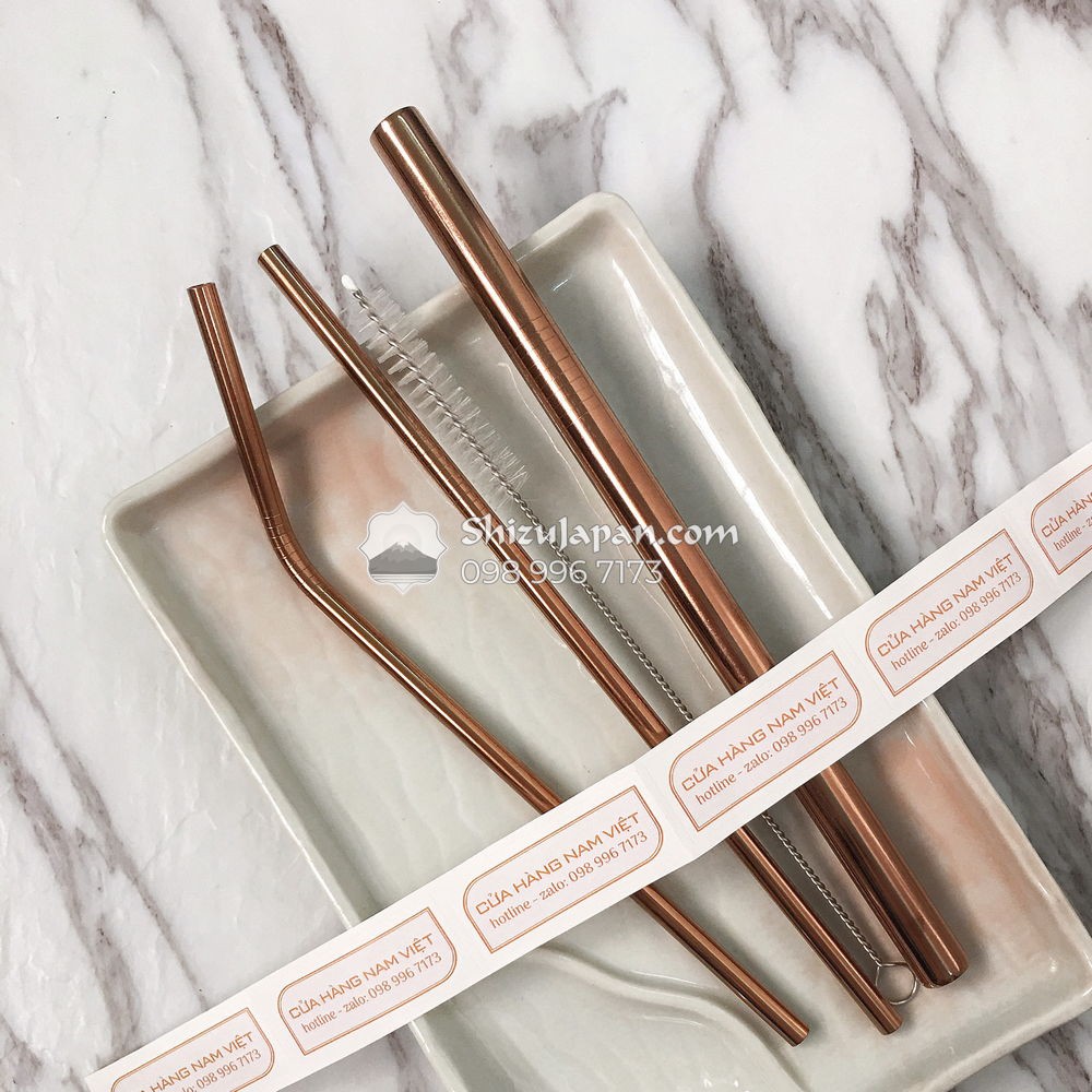 Combo Ống Hút INOX304 Kèm Cọ và Hộp Đựng