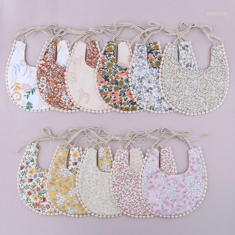 Khăn Yếm Vải Cotton Mềm Thấm Hút Nước Dãi Cho Bé Sơ Sinh