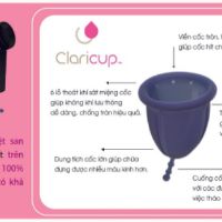 Combo 2 Cốc nguyệt san Claricup (Tặng kèm Lady gel Mới)