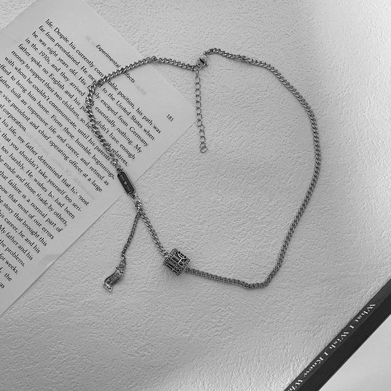 Vòng cổ Mặt Tròn Phong Cách Đường Phố Cá Tính