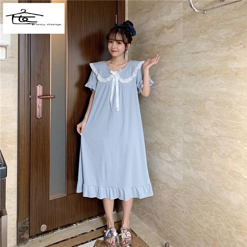 Đầm Ngủ Búp Bê Phong Cách Nhật Bản Dễ Thương Thời Trang Mùa Hè 2020 Cho Nữ