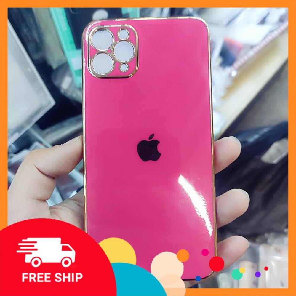 FRESHIP Ốp lưng Iphone 7/7plus8/8plus XSMax 11/12 Pro Max đủ màu sắc Nhựa dẻo Viền bóng giống iphone 12[Có iphone 12]