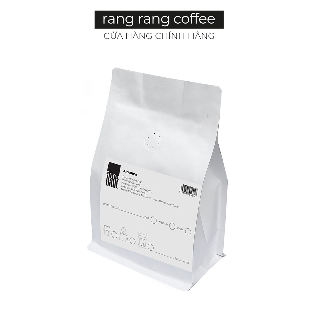 Cà Phê Nguyên Chất Arabica - Vietnam Caturra Rang Rang Coffee 250g và 500g