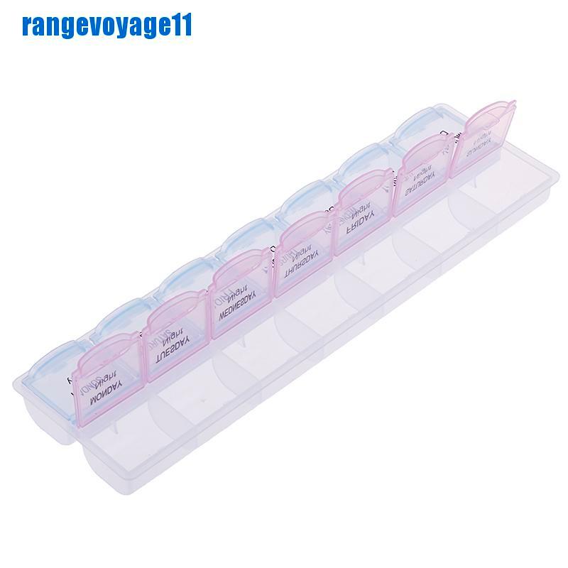 (Hàng Mới Về) Dụng Cụ Chia Thuốc Cầm Tay 7 Ngăn Tiện Lợi