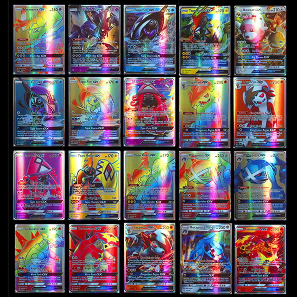 Mới Bộ 200 Thẻ Bài POKEMON GX Tiếng Anh
