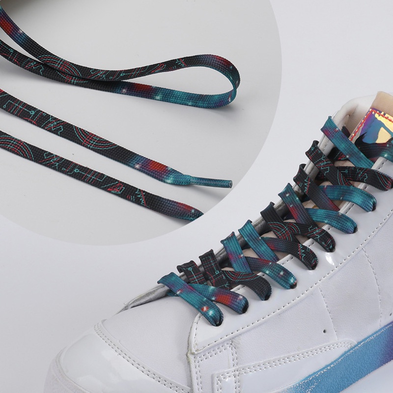 Cặp dây giày màu loang thời trang