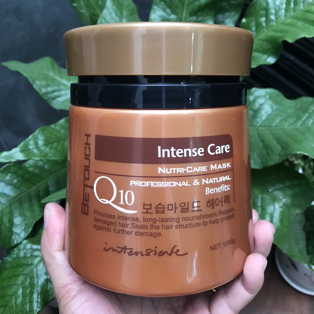 Kem HẤP Ủ Tóc cao cấp Be Touch Q10 Intense Care Nutri Care Mask Q10 (Hàn Quốc) 1000g