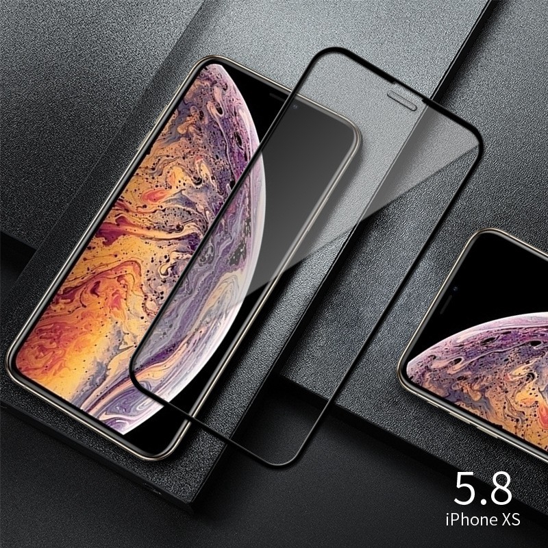 ✨ iPhone 11 Pro Max X Xs Max Xr 7 8 6 6s Plus 5 5sTempered Glass Full Cover Screen Protector Flim 9D Kính Cường Lực Bảo Vệ Màn Hình Toàn Diện