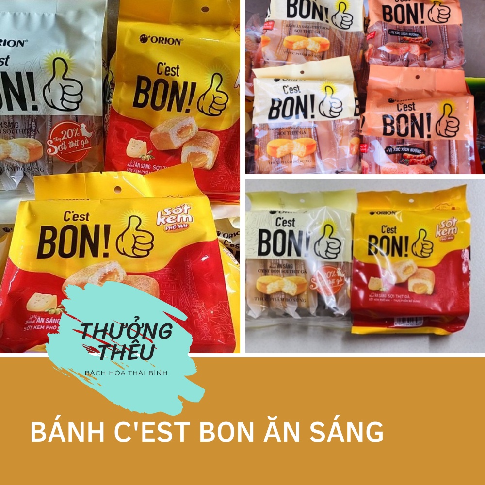 Bánh C'est BON sợi thịt gà vị sốt kem phô mai