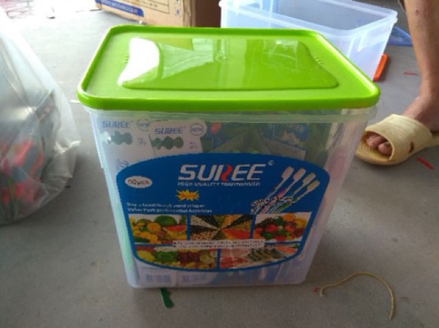 Bàn Chảy Đánh Răng Lông Tơ SUREE, Có Mặt Cạo Lưỡi
