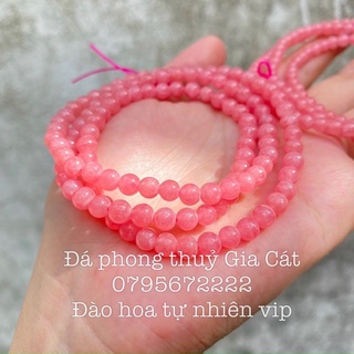 Vòng tay đào hoa quấn 3 vòng hàng vip loại cam đậm mịn