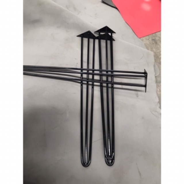 Chân sắt Hairpin Sơn tĩnh điện có tặng kèm ốc vít, chân bàn sắt | BigBuy360 - bigbuy360.vn