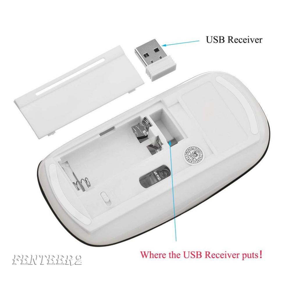 2.4GHz Wireless Keyboard 78 Keys 12 Multimedia Keys and Ultra Slim Mouse