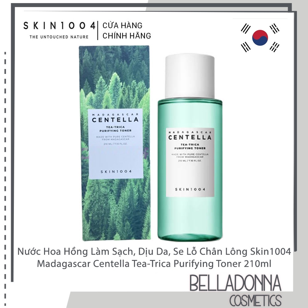 Nước Hoa Hồng Làm Sạch, Dịu Da Skin1004 Madagascar Centella Tea-Trica Purifying Toner 210ml