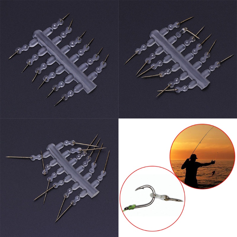 QQ Set 12 Móc Câu Cá Kèm Vòng Silicone Chuyên Dụng