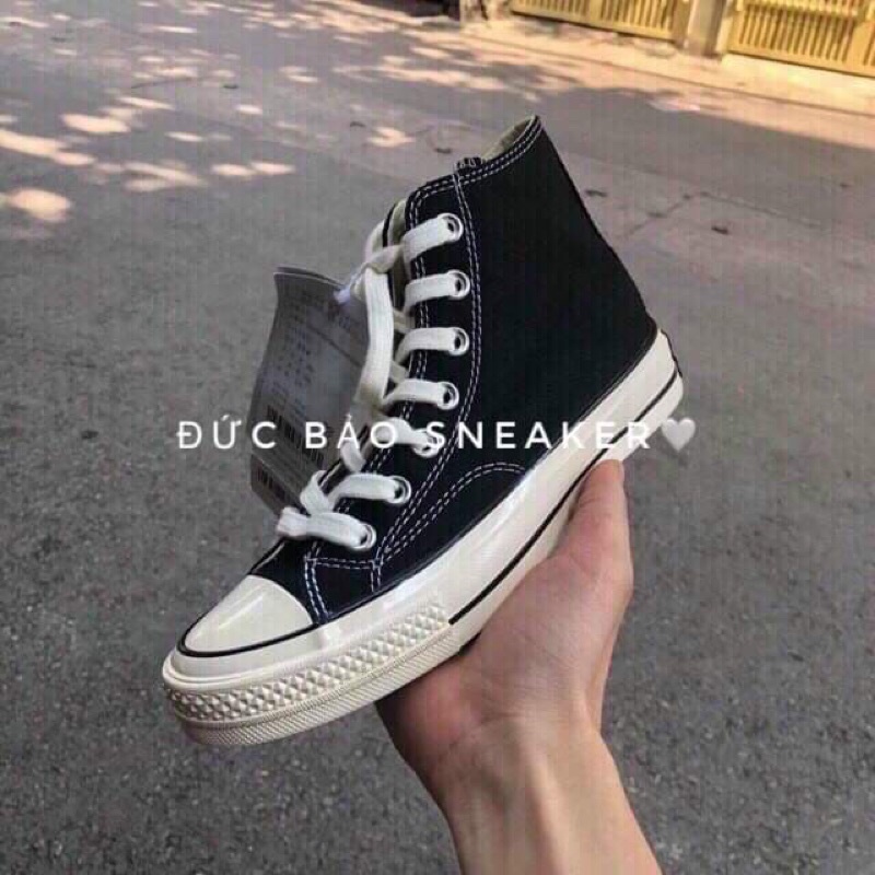 Giày converse đen 1970 cao , thấp lót xanh (Hàng 11 thể thao nam nữ sneaker Full hộp