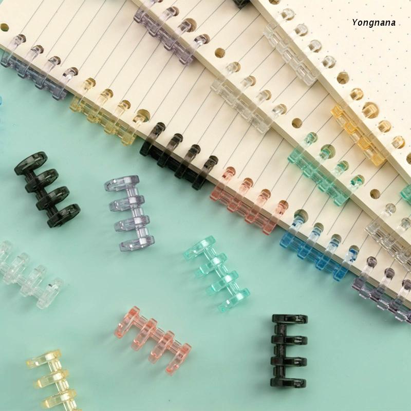 Bộ 100 Bìa Kẹp 4 Vòng 12mm Dùng Đóng Sổ Tay DIY