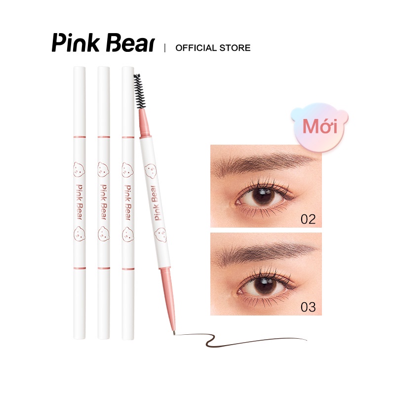 Chì kẻ lông mày Pink Bear màu lì siêu mịn mượt 5 màu tùy chọn 0.03g | BigBuy360 - bigbuy360.vn